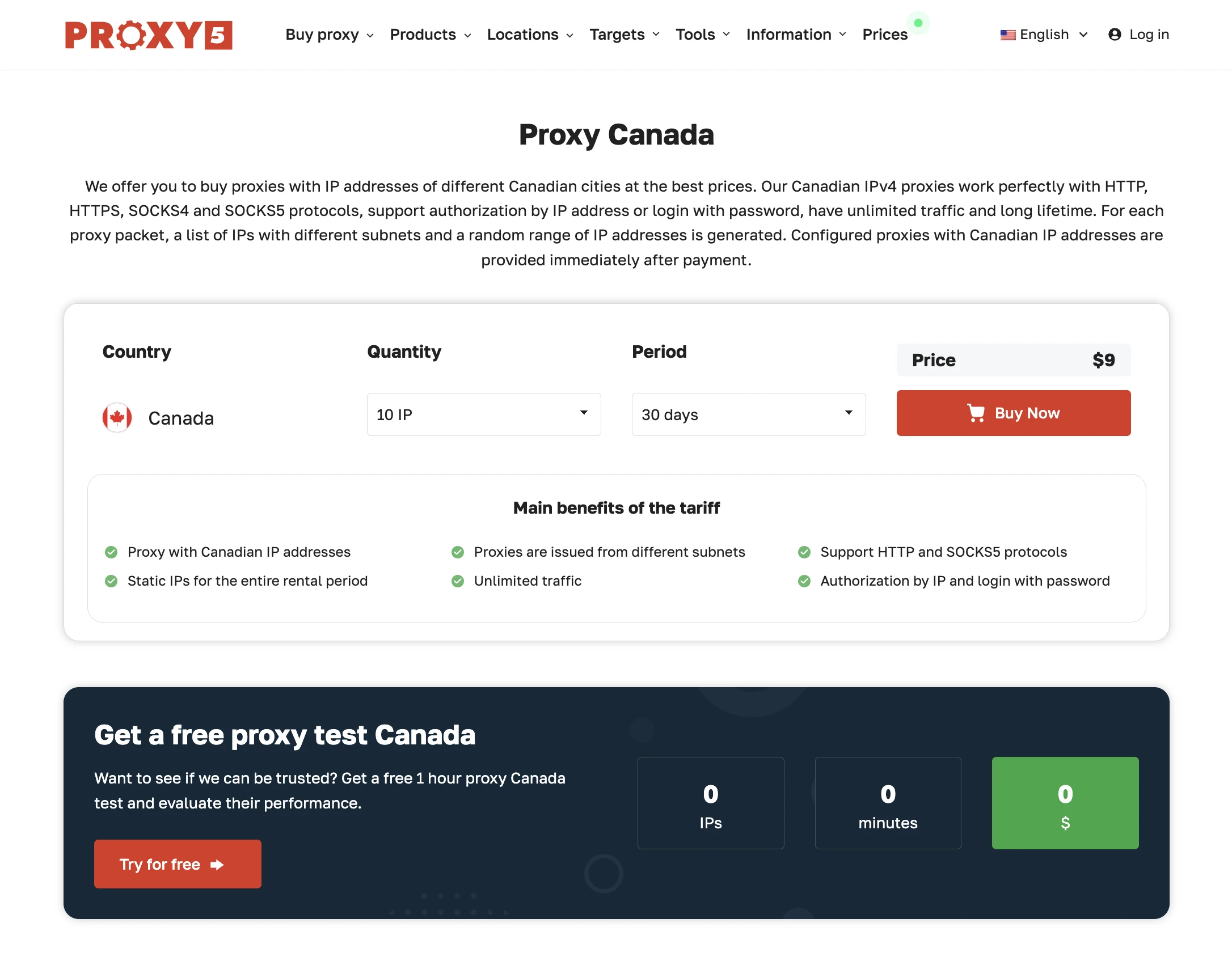 Proxy5 Canada Proxy